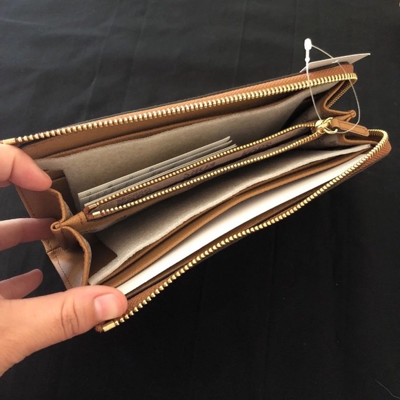 NWT Michael Kors acorn colored wallet - Picture 3 of 7